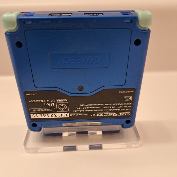 Rare Nintendo Blue Gameboy Advance SP 100% GENUINE Rockman (Japanese Megaman) - Picture 7 of 8